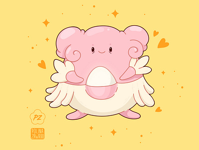 Blissey adobe illustrator character cute design egg illustration japan pokeball pokemon pokemon art pokemon go vector wacom