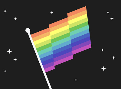 Making Gay History 🌈 design flag gay geometry illustration rainbow vector