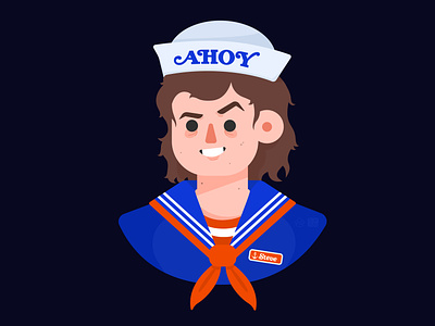 I very quickly designed Robin and Steve as Scoops Ahoy Sailor