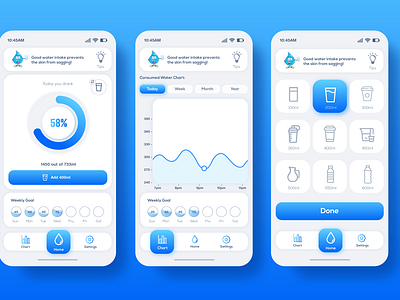 Water Reminder App UI