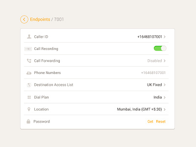 Settings UI flat flat ui flatui list manage mobile orange preferences settings ui