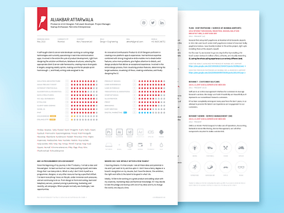 CV | Resume | Portfolio - Freebie clean cv flat free freebie icons portfolio print resume social typography