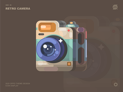 Retro Camera art design icon illustration illustrator logo type ui ux