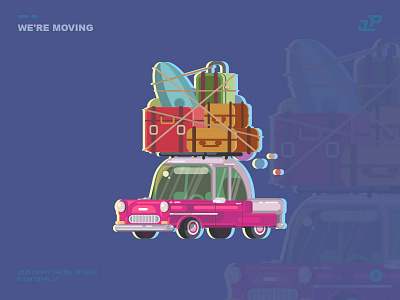 We're moving app art design icon illustration illustrator logo