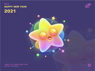 happy New Year 2021 app art design graphic design icon illustration illustrator logo ui ux