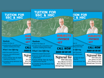 Private Tutor/Coaching Center Flyer adobe illustrator adobe photoshop bangladesh banner branding coaching center flyer design flyer graphic design illustration poster design private tutor flyer