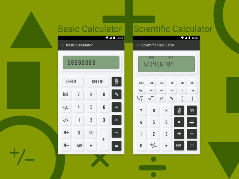 basic scientific calculator by Md Tazmul Hasan on Dribbble