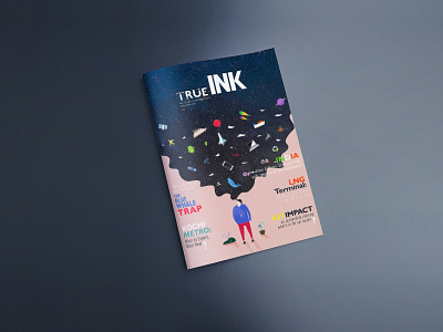 Magazine Cover: True INK (2017) adobe branding branding and identity branding concept branding design graphicdesign illustration magazine magazine cover magazine illustration posters typography