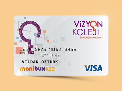 Manibux Vizyon Collage Credit Card app branding card design concept design credit card design debit card design finance app finance business school card design visual design