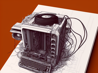 000076 computer design illustration vector