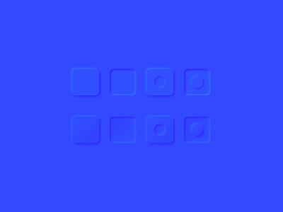 Blue neumorphism exploration