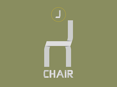 Chair chair j paper typography