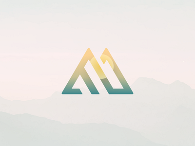 Mountains icon #color