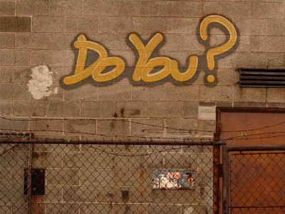 DoYou? lettering murales spray text typography urban