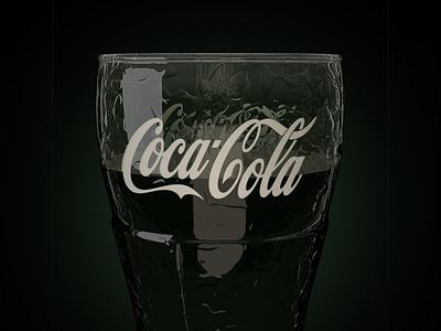 Wet Glass Of Coke 3d coke dark dring glass modo render wet