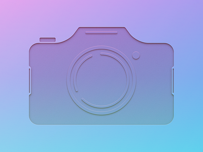 Camera blue icon inset light photo pic sketch sunset vector violet