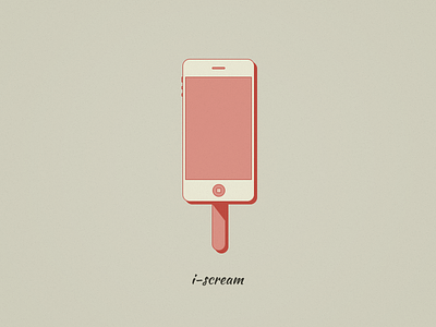 i-scream android flat icon ios lol mobile pepper phone scream smartphone vector vintage