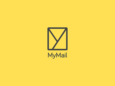 MyMail - Brand redesign brand flat icon identity logo mail my symbol