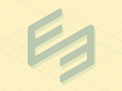 E3 / Brand grid system 3 brand corporate grid isometric logo minimal