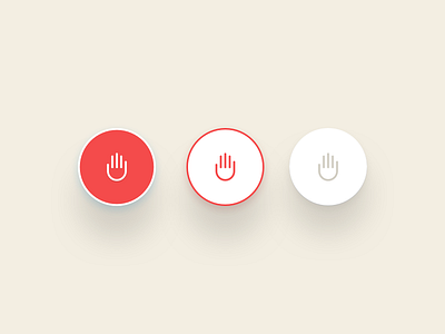 Alt! flat gesture hands icons line minimal shadow ui ux