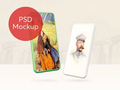 Generic Phone Perspective Mockup #2 3d mockup perspective phones plus psd psd download smartphone mockup