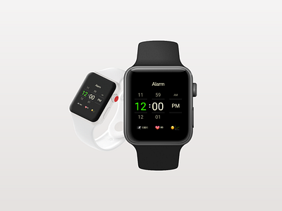 Apple Watch Alarm alarm app applewatch dark design smartwatch ui