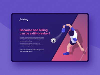 Pickleball Landing Page Design