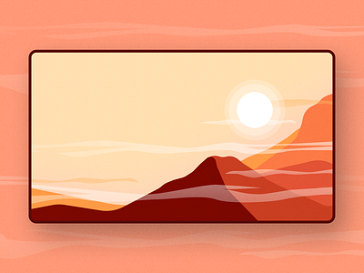 Sunrise Illustration for a landing page