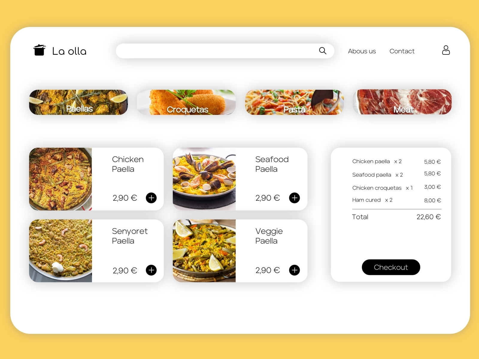la olla website by Judit Criado Nogués on Dribbble