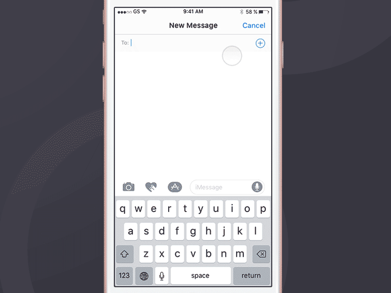 imessage concept color group imessage iphone message princible redesign ui user ux