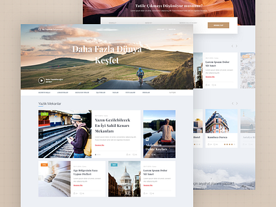 Travel Blog Concept Design