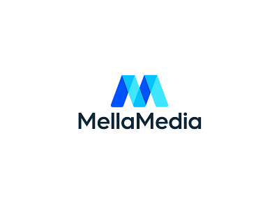 MellaMedia m logo media logo mella minimal