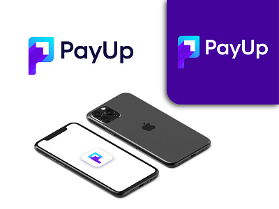 PayUp blue logo company logo design logo icon logo logodesign minimal p logo pay logo payments paypal payup logo purple color up logo upward logo upward sign logo