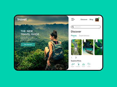 UI for Travel website