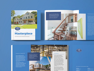 Modular Home Construction Sales Booklet booklet branding brochure building construction corporate design digital graphic design home design interior design modular new england print