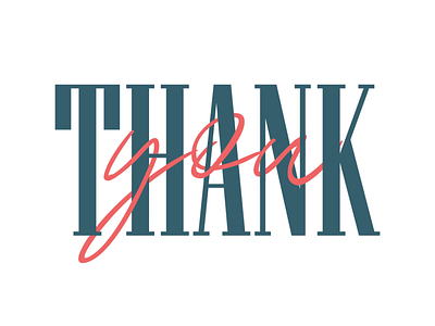 Thank You design motion graphics partnership support thank you thanksgiving typography