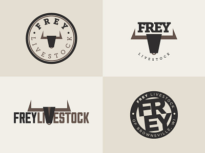 Frey Livestock Logo Concepts