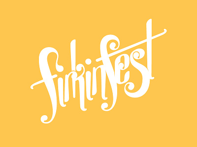 Firkinfest branding handtype illustration logo type typography