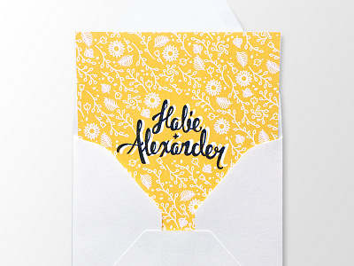 Halie & Alexander Wedding Invite