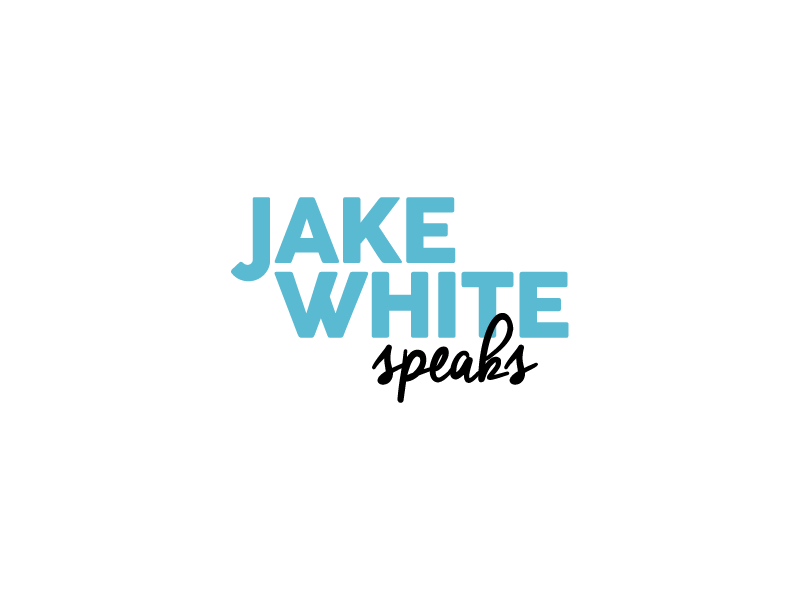 Jake White Speaks after branding clean design effects identity logo minimal motion simple