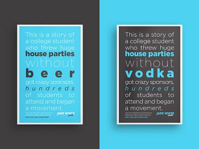 Speaker Promotional Posters branding clean college identity illustrator logo minimal poster print simple