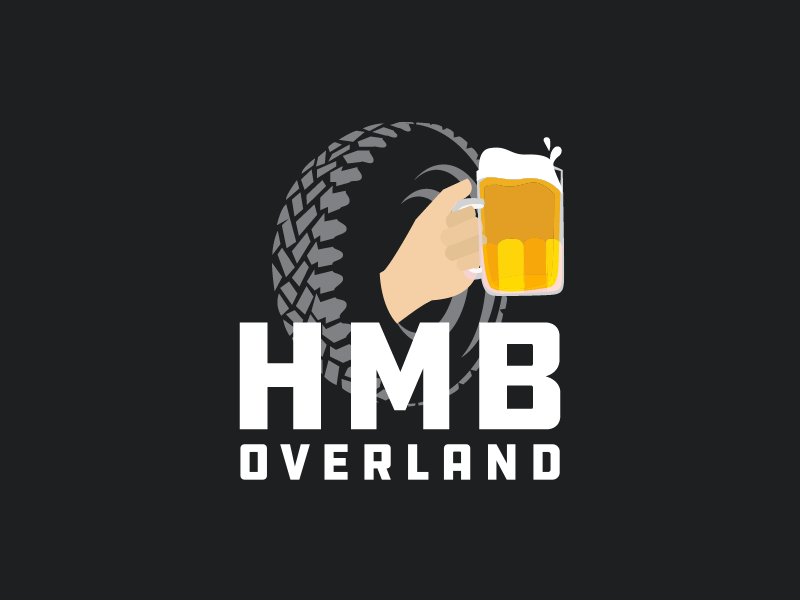 HMB Overland 4x4 beer design graphics identity illustration jeep logo motion off road terrain travel