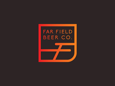 Far Field Icon beer branding brewery design icon identity logo