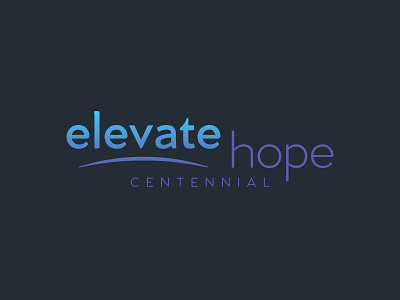 Elevate Hope Centennial branding christian church colorado denver elevate gospel hope identity logo mountains rocky worship