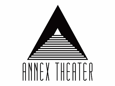 Annex Theater Concept Logo baltimore annex theater black and white branding identity logo logo design simple typography