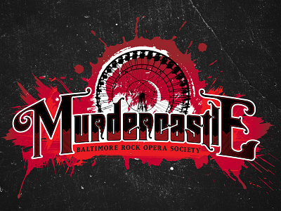 Murdercastle - Main Logo baltimore rock opera society design icon logo murdercastle texture typography