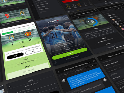 Betsafe Football App bet branding casino dark football igaming mobile web skin sport sports ui