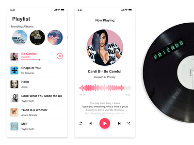 Music Player app dailyui design ui