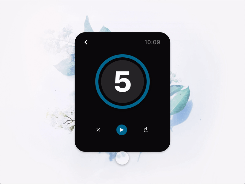 Countdown Timer animation app daily 100 challenge dailyui design gif ui