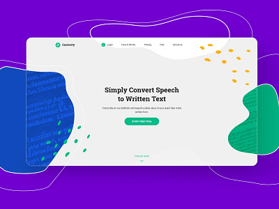 Converty UI/UX Design design speechtotext ui ux webdesign website